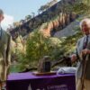 The King visits Lochan Uaine to unveil commemorative stone